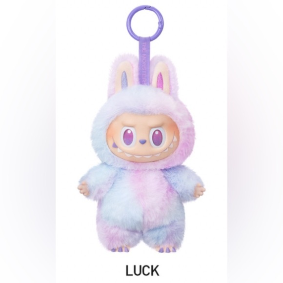 Pop Mart Accessories - NIB Authentic Pop Mart Big Into Energy Luck Purple Pink Labubu Vinyl Pendant